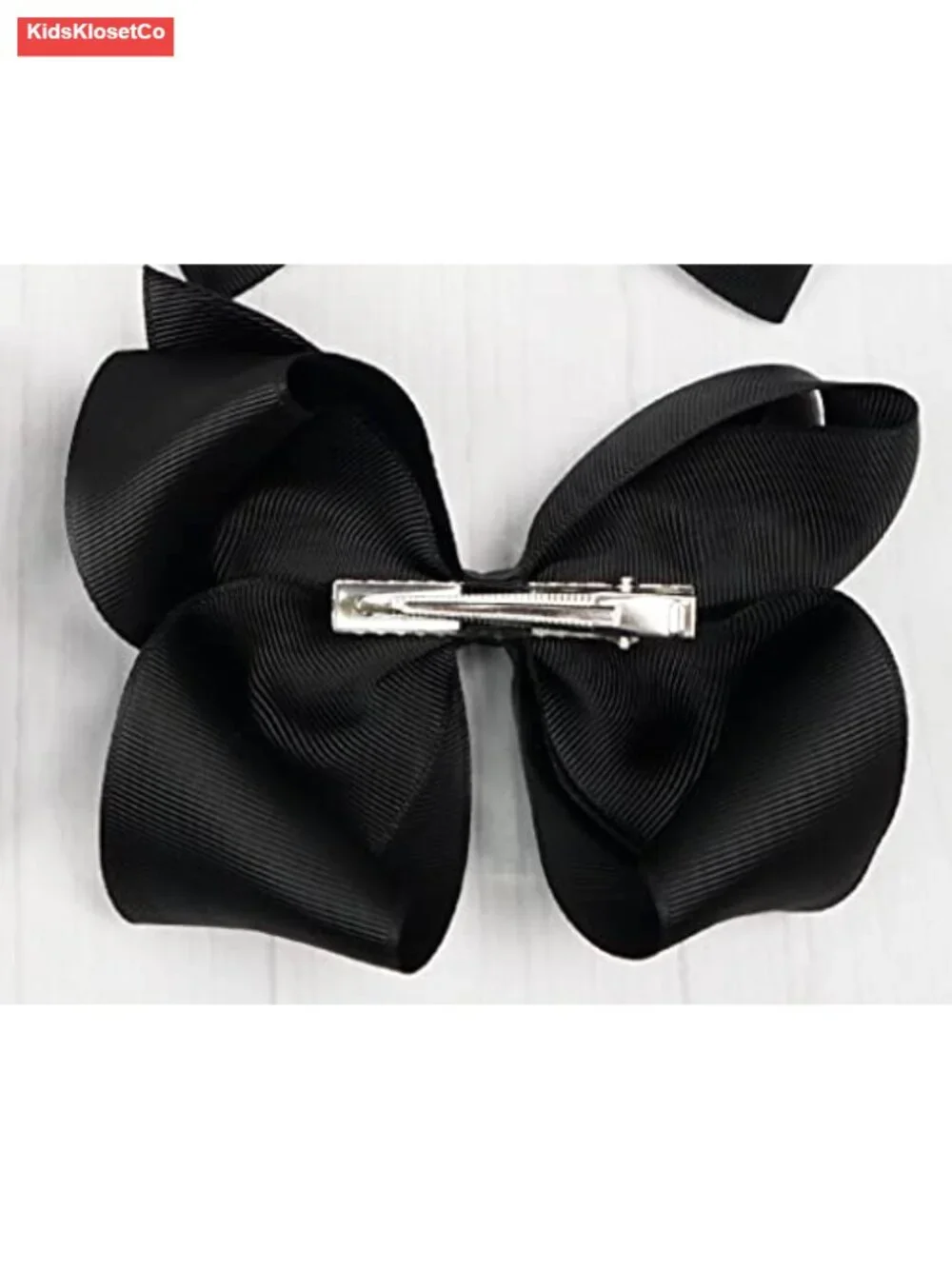 40 Pairs 6 Inch Grosgrain Ribbon Hair Bows Alligator Clips for Girls